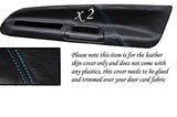 BLUE  STITCH FITS  MITSUBISHI LANCER EVO 7 8 9 VII VIII IX 2 X DOOR CARD COVERS