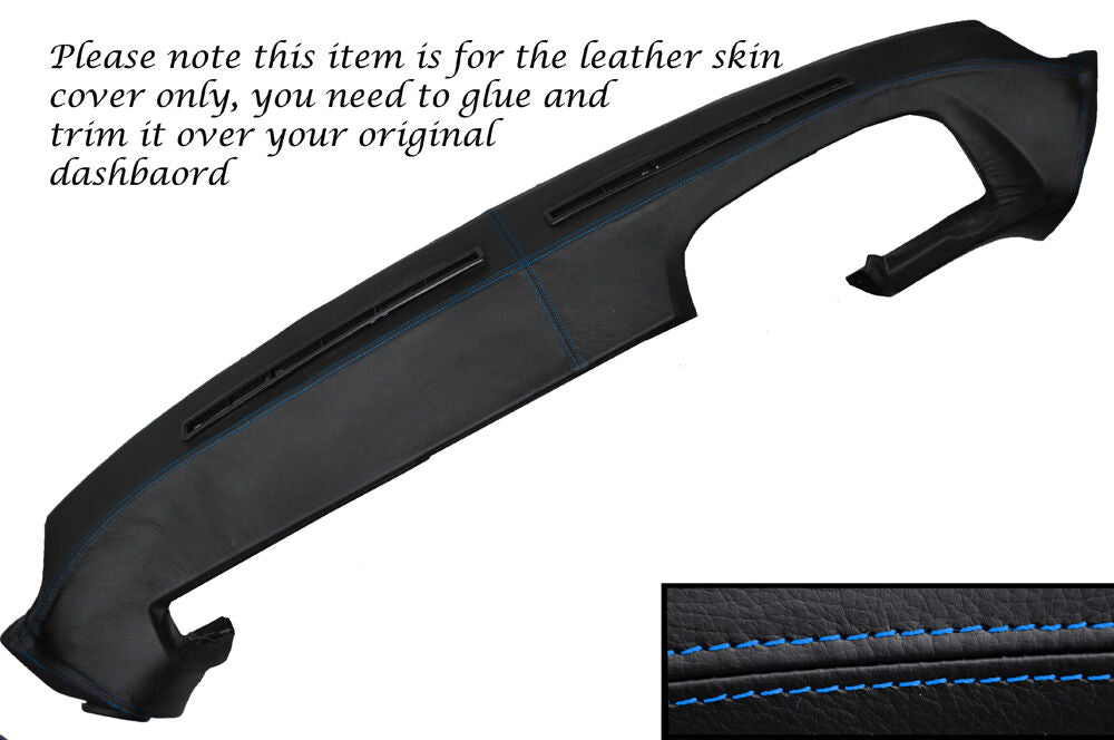 BLUE STITCH DASH DASHBOARD LEATHER SKIN COVER FITS PORSCHE 928 S S2 S4 78-89