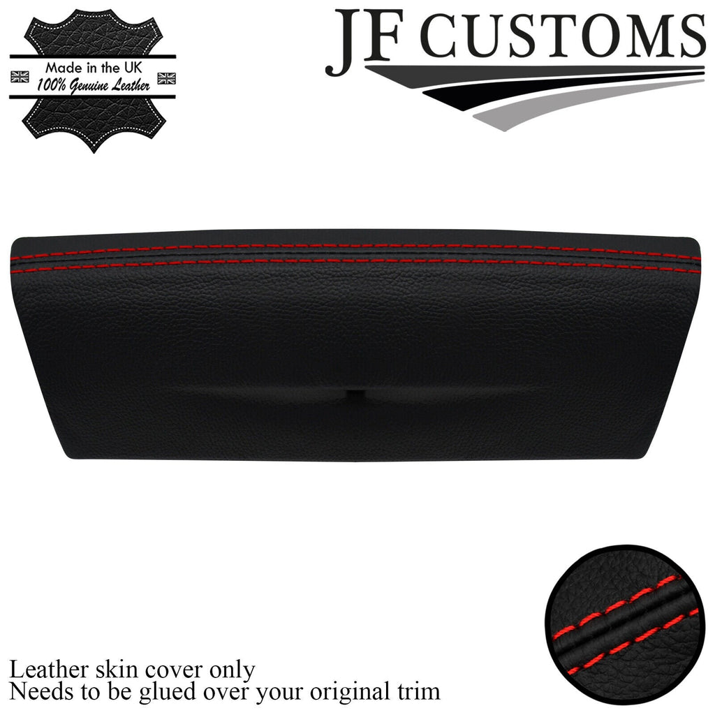 RED STITCH ITALIAN LETHER CENTRE LOWER DASH TRIM COVER FOR BMW F20 F21 11-17