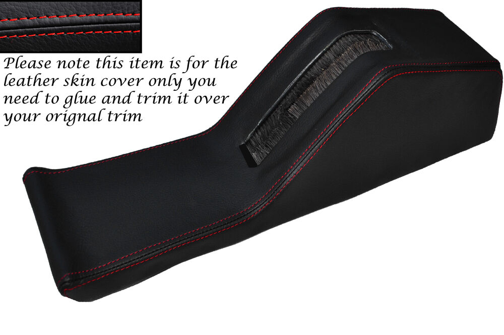 RED STITCH CENTRE CONSOLE HANDBRAKE HOUSING LEATHER COVER FITS BMW E28 81-88