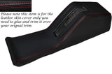 RED STITCH CENTRE CONSOLE HANDBRAKE HOUSING LEATHER COVER FITS BMW E28 81-88