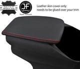 RED STITCHING REAL LEATHER ARMREST LID COVER FITS CITROEN DS5 2011-2017