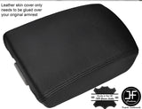 BLACK STITCHING REAL LEATHER ARMREST LID COVER FITS HYUNDAI SONATA 2006-2010