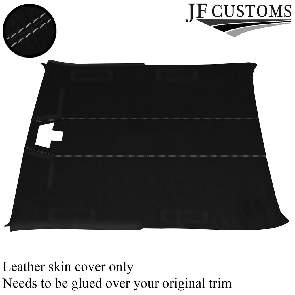 L GREY STITCH LUXE SUEDE HEADLINER COVER FITS FORD SIERRA COSWORTH 3 DR