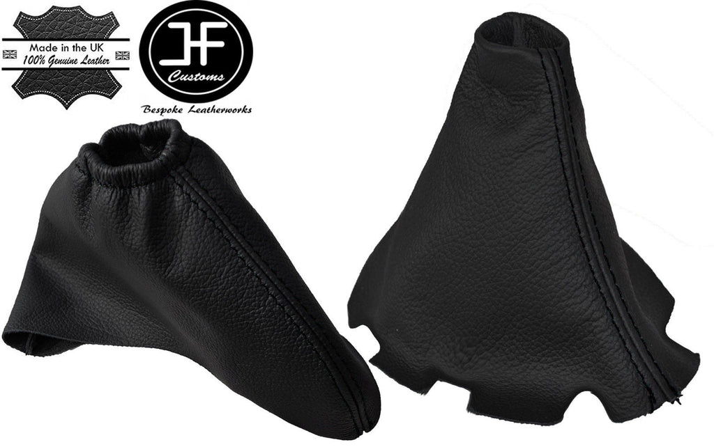 BLACK STITCH MANUAL LEATHER GEAR HANDBRAKE GAITER FITS MAZDA 6 2002-2007