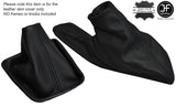 BLACK STITCHING FITS BMW E36 E46 1991-2005 GEAR+HANDBRAKE GAITER LEATHER