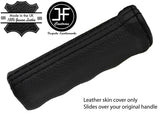 BLACK STITCH LEATHER HANDBRAKE HANDLE COVER FOR ALFA ROMEO SPIDER 105 EARLY