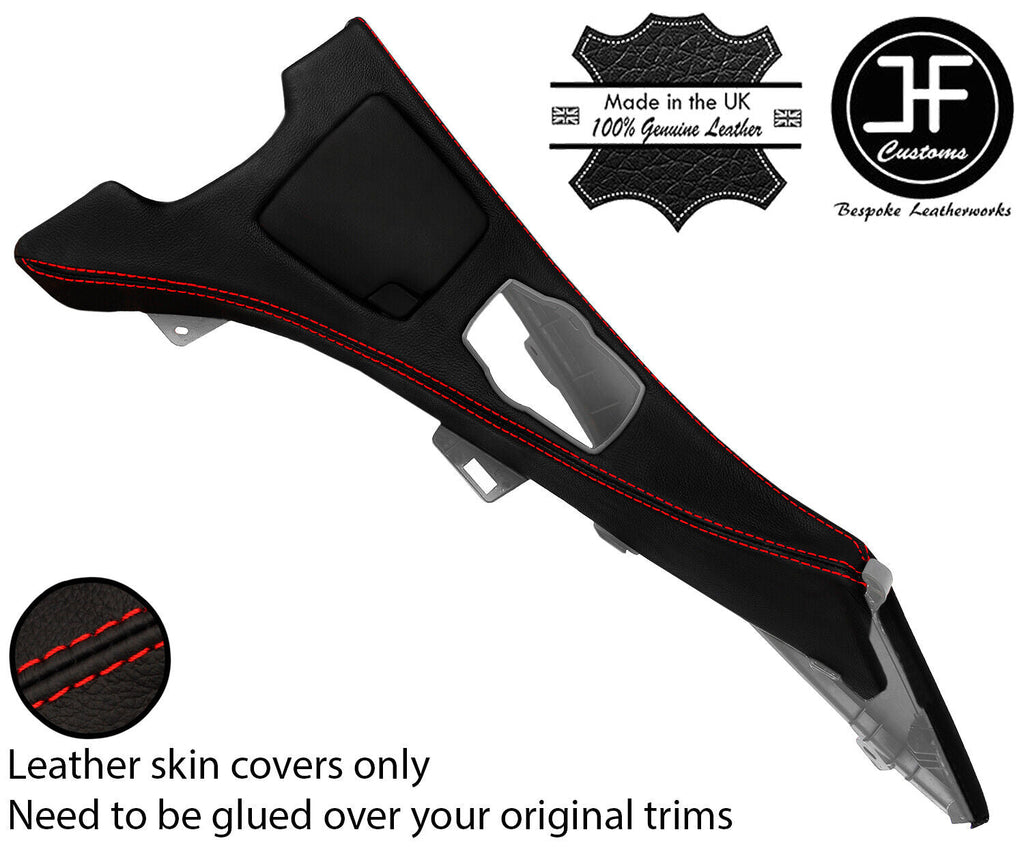 RED STITCH CENTRE CONSOLE SURROUND LEATHER COVER FOR BMW 6 F12 F13 F06 11-18