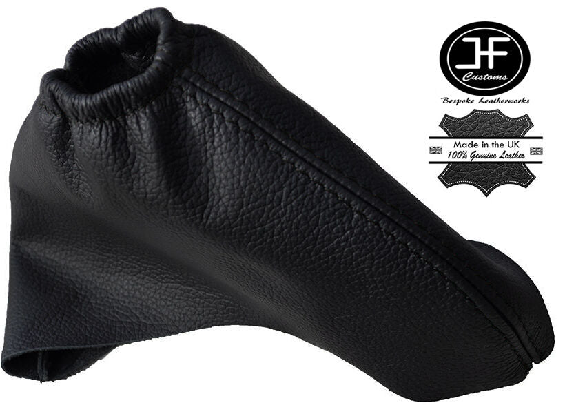 BLACK STITCH FITS CITROEN C5 MK2 2008-2015 HANDBRAKE GAITER REAL LEATHER COVER