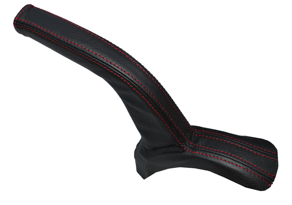 RED STITCHING LEATHER HANDBRAKE GAITER FITS MITSUBISHI OUTLANDER 2006-2012