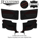 RED STITCH LEATHER COVER FOR FORD MUSTANG 05-09 COUPE FULL INTERIOR RECOVERY KIT