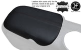 BLACK STITCH ARMREST LID GENUINE LEATHER COVER FITS FORD MUSTANG 2015-2017