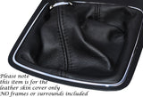 BLACK STITCHING MANUAL LEATHER GEAR GAITER FITS SEAT LEON MK3 2013+ CUSTOM NEW