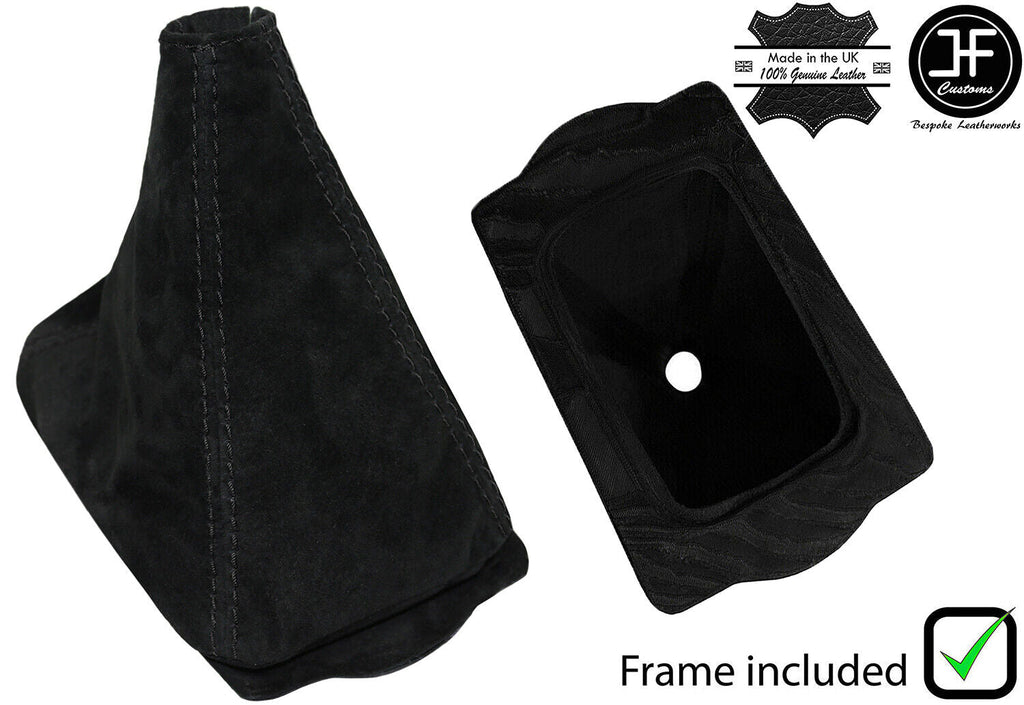 BLACK STITCH SUEDE GEAR GAITER + PLASTIC FRAME FOR POLARIS RZR S 900 1000 15-20