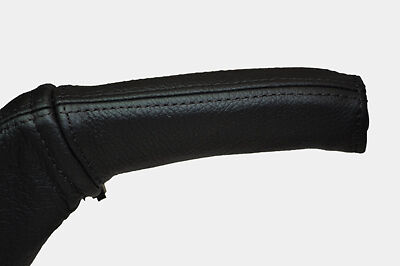 black stitch FITS VOLVO S80 98-05 LEATHER HANDBRAKE HANDLE COVER ONLY CUSTOM NEW