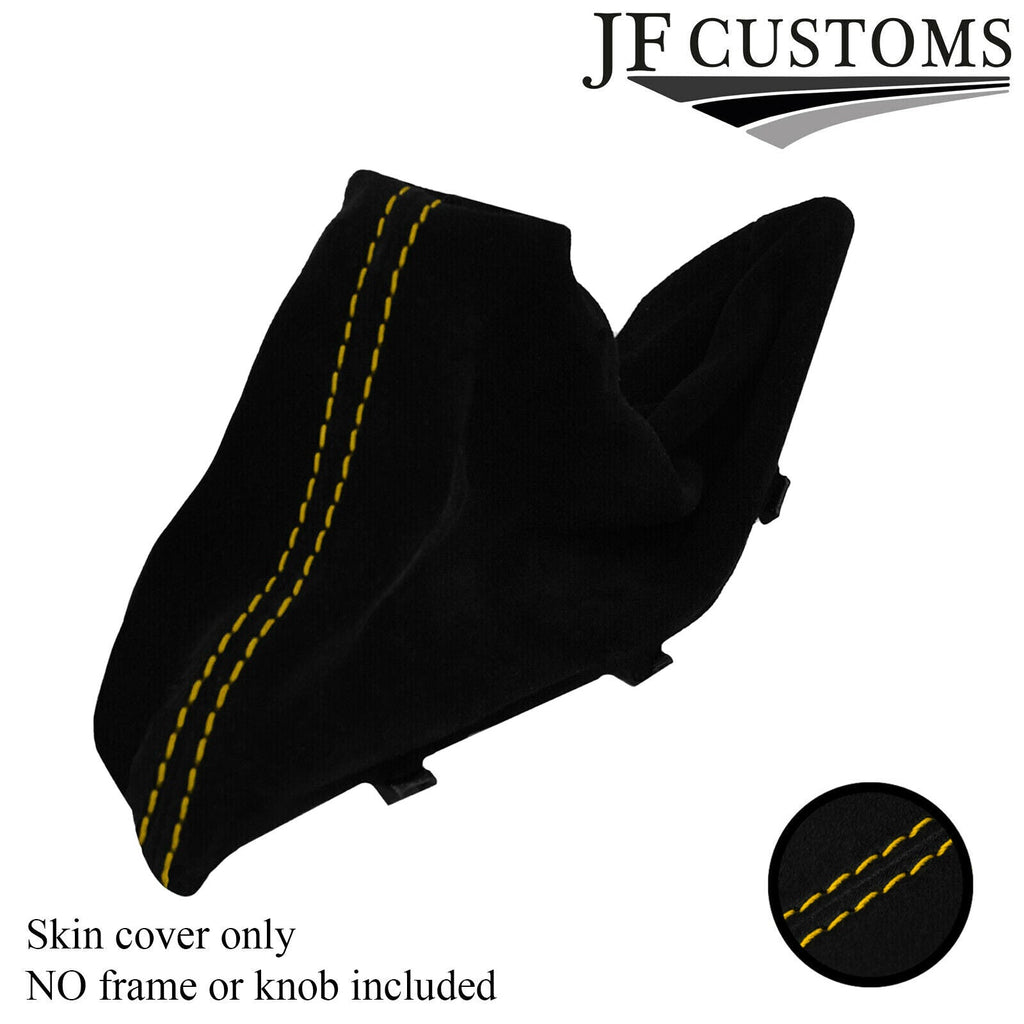 YELLOW STITCH SUEDE HANDBRAKE GAITER FOR BMW 1 F20 F21 2011-2018 CUSTOM NEW