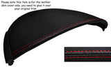 RED STITCHING SPEEDO HOOD LEATHER SKIN COVER FITS VW PHAETON 2002-2014