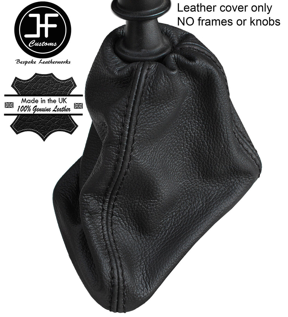 BLACK STITCHING TOP GRAIN LEATHER MANUAL GEAR GAITER FITS VW CRAFTER LT3 06-15