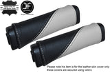 BLACK & WHITE LEATHER TWO TONE 2X DOOR HANDLE COVERS FITS HUMMER H2 2003-2007