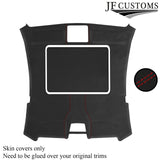RED STITCH SUNROOF HEADLINER D GREY LUXE SUEDE COVER FOR BMW6 E63 04-10 COUPE
