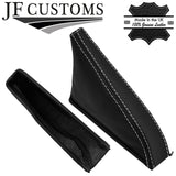 WHITE STITCHING LEATHER HANDBRAKE+METAL FRAME FOR TOYOTA CELICA TA22 TA23 RA28