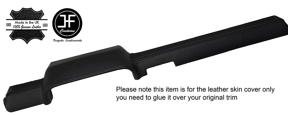 BLACK STITCHING TOP DASH DASHBOARD LEATHER COVER FITS PORSCHE 914 1969-1976