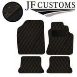 YELLOW DIAMOND STITCH VINYL 4XTAILORED FLOOR CARPET FOR VW CORRADO 98-05 JF1