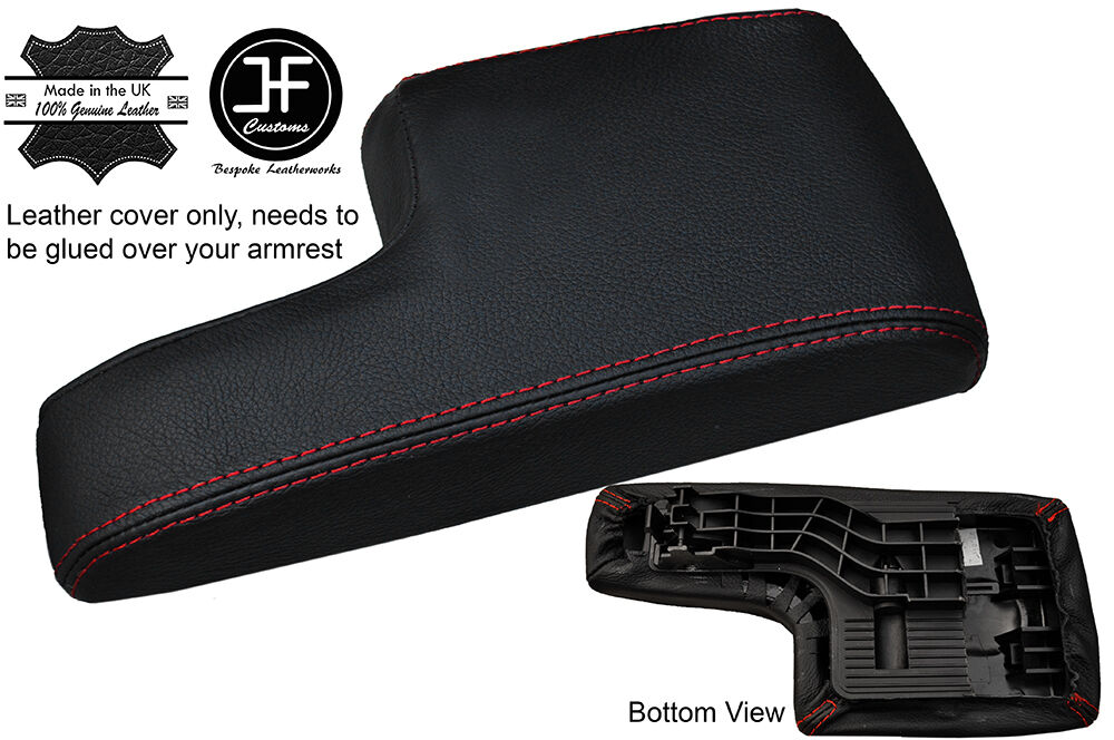 RED STITCHING ARMREST LID LEATHER COVER FITS MERCEDES A CLASS W169 2004-2012