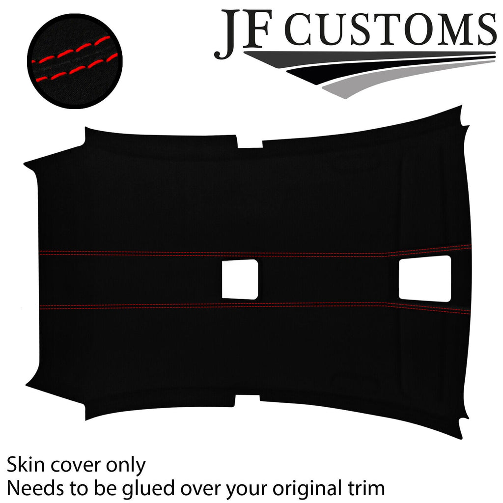 RED STITCH SUEDE ROOF HEADLINER COVER FOR BMW E81 04-13 HATCHBACK 3DR CUSTOM NEW