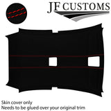 RED STITCH SUEDE ROOF HEADLINER COVER FOR BMW E81 04-13 HATCHBACK 3DR CUSTOM NEW