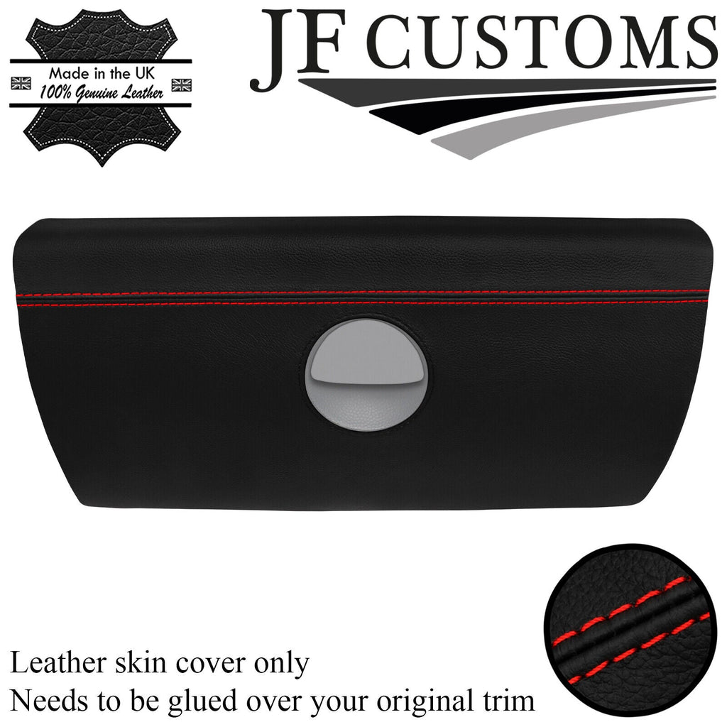 RED STITCH ITALIAN LEATHER GLOVEBOX TRIM COVER FOR BMW MINI R50 R52 R53 00-06