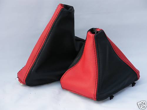 FITS BMW E30 E36 E34 E46 Z3 GAITERS SET 2 TONE LEATHER NEW CUSTOM NEW