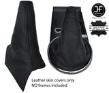 BLACK STITCH LEATHER GEAR+HANDBRAKE GAITER SET FOR LEXUS IS200 IS300 1998-2005
