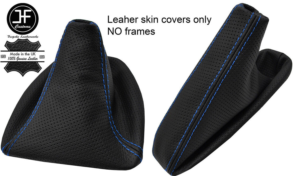 BLUE STITCH PERFORATED LEATHER GEAR&HANDBRAKE GAITER FOR BMW 4 F32 F33 F36