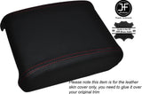 RED STITCHING LEATHER ARMREST LID COVER FITS JAGUAR XF 2008-2014 CUSTOM NEW