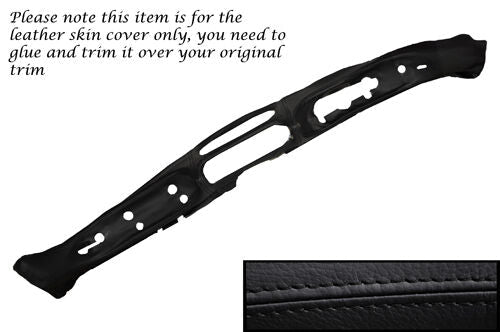 BLACK STITCH DASH DASHBOARD LEATHER SKIN COVER FITS HUMBER SCEPTRE MK1