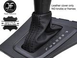 BLACK STITCH TOP GRAIN LEATHER AUTOMATIC GEAR GAITER FITS VOLVO V70 S60 00-04