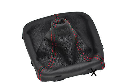 RED DOUBLE STITCH FOR VAUXHALL OPEL ZAFIRA II MK2 B 2005-2011 GAITER LEATHER