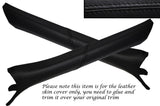 BLACK STITCH 2X A PILLAR LEATHER COVERS FITS BMW E36 COUPE & CONVERTIBLE 91-98