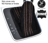 BEIGE STITCH SUEDE DSG AUTOMATIC GEAR GAITER FITS VW GOLF MK7 VII 2013-2017