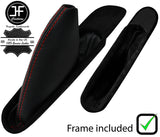 RED STITCH LEATHER SUEDE HANDBRAKE GAITER+FRAME FOR MINI R55 R56 R57 07-14