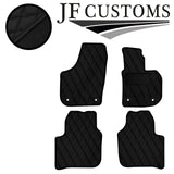 BLACK DIAMOND VINYL 4X TAILORED FLOOR CARPETS FOR SKODA SUPERB MK2 08-15 JF1