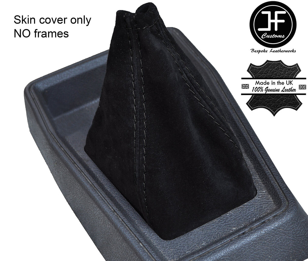 BLACK STITCHING REAL SUEDE MANUAL GEAR GAITER FOR PEUGEOT 205 MK2 PHASE 2