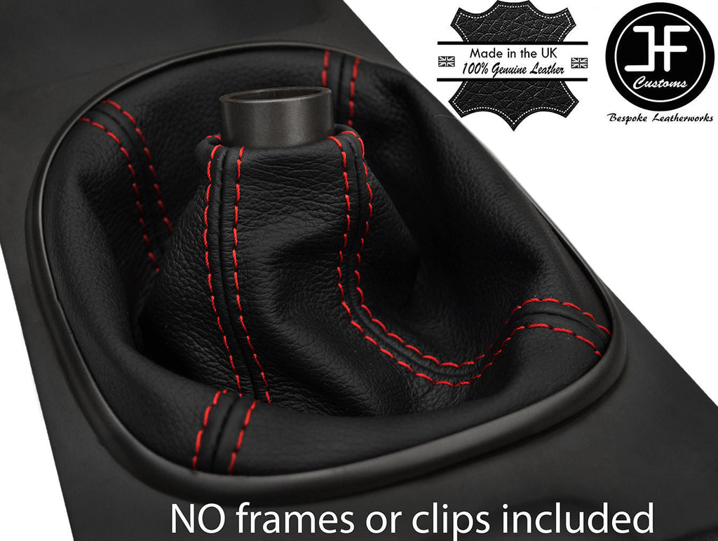 RED STITCHING REAL LEATHER GEAR GAITER FITS HONDA INTEGRA DC5 2002-2006
