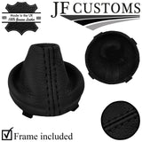 BLACK STITCH LEATHER SMG AUTOMATIC GEAR + SURROUND TRIMS FOR BMW E46  99-05