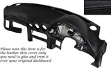 BLACK STITCH DASH DASHBOARD LEATHER SKIN COVER FITS MITSUBISHI GTO 3000GT 92-99