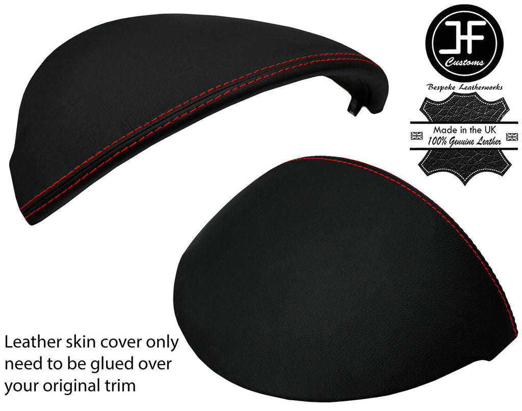 RED STITCH SPEEDO HOOD INSTRUMENT REAL LEATHER COVER FITS MAZDA MX5 MK3 05-15