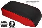 RED BLACK GENUINE LEATHER ARMREST COVER FITS FORD MONDEO 2001-2006 CUSTOM NEW