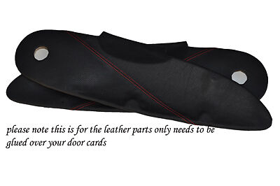 RED STITCH FITS LOTUS ELISE EXIGE S1 1996-2001 2X DOOR CARD PERFORATED COVERS