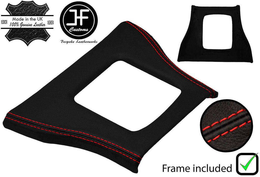 RED STITCH LEATHER GEAR SURROUND BASE FRAME FOR FORD THUNDERBIRD 84-88
